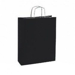 10 stuks Papieren draagtassen zwart