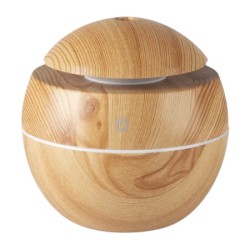 Aroma Diffuser - Essentiële Olie Verdamper - Type: Bol licht hout 130 ml