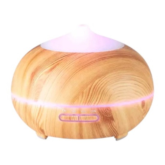 Aroma Diffuser - Essentiële Olie Verdamper - Type: Bolvormig licht hout 400 ml