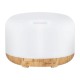 Aroma Diffuser - Essentiële Olie Verdamper - Type: Plat Rond licht hout 500 ml
