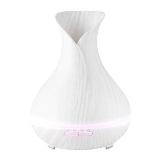 Aroma Diffuser - Essentiële Olie Verdamper - Type: Tulp wit hout 550 ml
