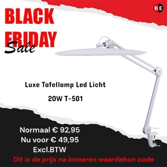 Luxe Tafellamp Led Licht 20W T-501 (Black Friday 2024)