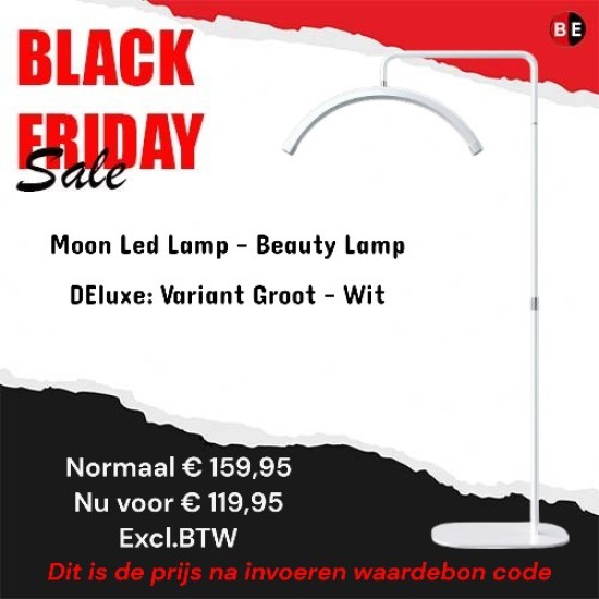 Moon LED Lamp - Beauty Lamp DeLuxe : Variant groot - Wit (Black Friday 2024)