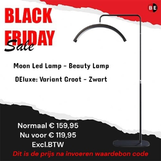 Moon LED Lamp - Beauty Lamp DeLuxe : Variant groot - Zwart (Black Friday 2024)