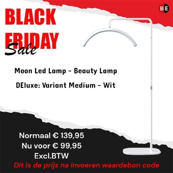 Moon LED Lamp - Beauty Lamp DeLuxe : Variant Medium - Wit (Black Friday 2024)