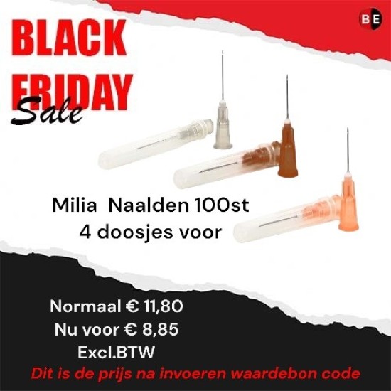 Neoject Naalden - Milia Naalden 100st - 4 doosjes (Black Friday 2024)