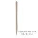 Houten Spatels: Ultra Mini met punt - 100st (83x4x1mm)