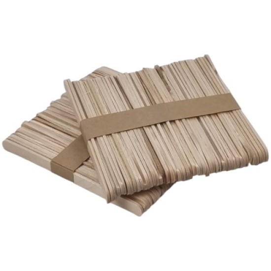 Houten Spatels: Smal Basic - 100st (110x10x1mm)