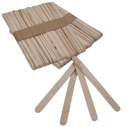 Houten Spatels: Smal Basic - 100st (110x10x1mm)