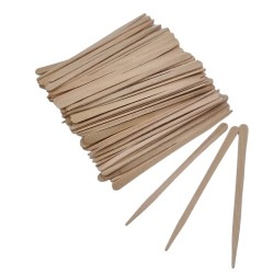 Houten Spatels: Mini met punt - 100st (88x5x1mm)