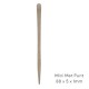 Houten Spatels: Mini met punt - 100st (88x5x1mm)