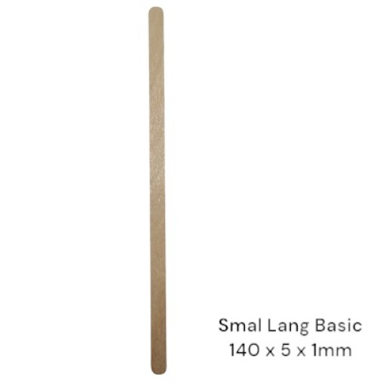 Houten Spatels: Smal Lang Basic - 500st (140x5x1mm) Houten Spatels: Smal Lang Basic - 500st (140x5x1mm)