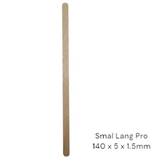 Houten Spatels: Smal Lang Pro - 100 stuks (140x5x1.5mm) Houten Spatels: Smal Lang Pro - 100 stuks (140x5x1.5mm)