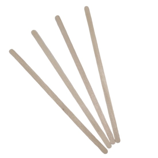 Houten spatels: Extra Smal Lang 100 stuks (140 x 5mm)