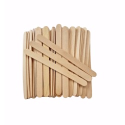 Houten spatels: Smal Pro - 100 stuks (110x10x1.5mm)