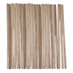 Houten spatels: Smal Extra Lang - 100 stuks (178x6x1mm)