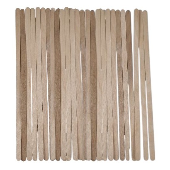 Houten spatels: Smal Extra Lang - 100 stuks (178x6x1mm)