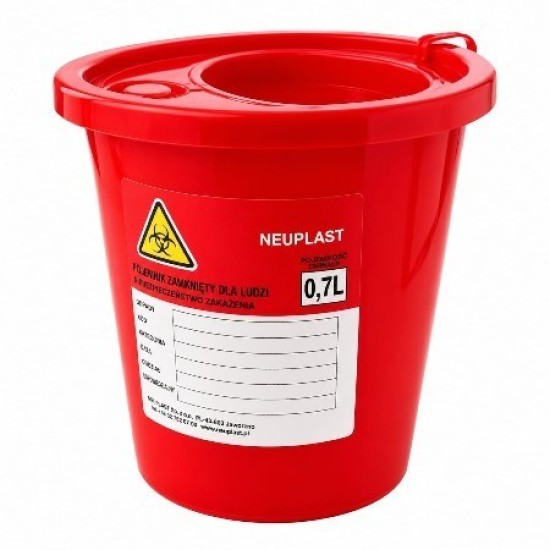 Mes en Milia naaldcontainer Neuplast: 0,7Ltr