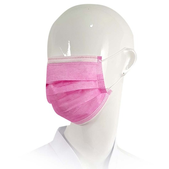 Mondmaskers - Mondkapjes - Type IIR - 3-Laags 50st: Roze