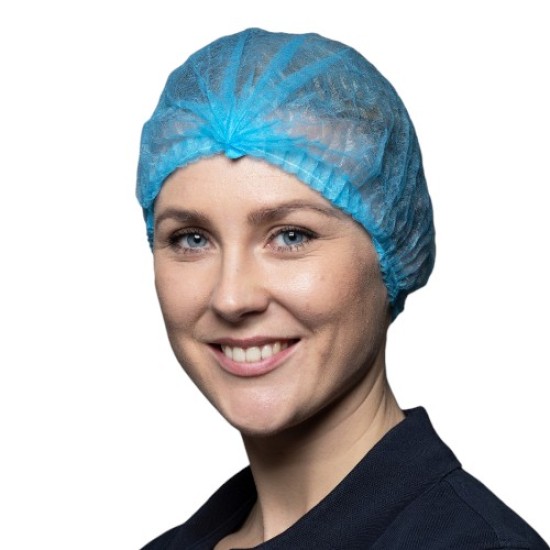 Haarnetjes - wegwerphaarnetjes - Clipcap - Non Woven pak 100st: Blauw