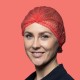 Haarnetjes - wegwerphaarnetjes - Clipcap - Non Woven pak 100st: Rood