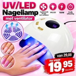 UV/LED Nagellamp Mordern2 met ventilator - 150W
