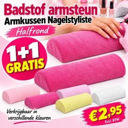Armsteun Badstof - Armkussen Nagelstyliste - Halfrond 