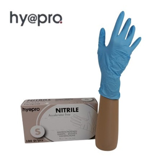 Nitril Handschoenen: Blauw 100st (Hy@pro) 