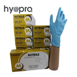 Nitril Handschoenen: Blauw 10 x 100st (Hy@pro) 