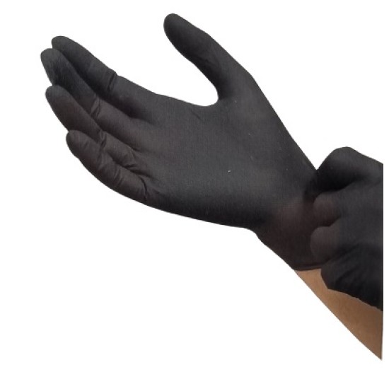 Handschoenen Nitril Volle Doos: Zwart 10 x 100st (Maple Leaf)