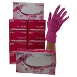 Nitril Handschoenen: Volle Doos Candy Roze 10 x 100st (Nitras)