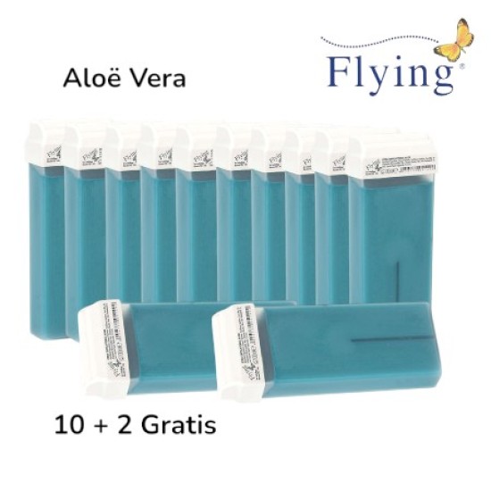 Aloë Vera harspatroon met vaste brede roller 100ml - Flying - 10 + 2 Gratis