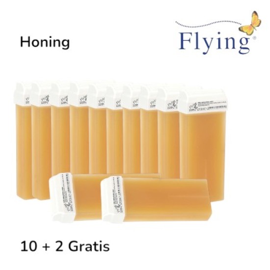 Honing harspatroon met vaste brede roller 100ml - Flying - 10 + 2 Gratis Honing harspatroon met vaste brede roller 100ml - Flying - 10 + 2 Gratis