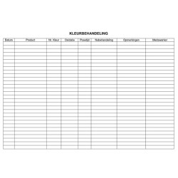 Analysekaarten / Klantenkaarten Kapper 50st