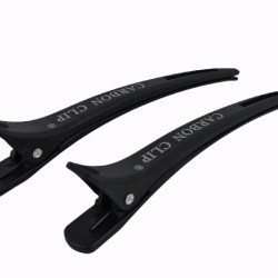 Haarclips zwart met carbon 6st Haarclips zwart met carbon 6st