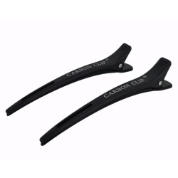 Haarclips zwart met carbon 6st