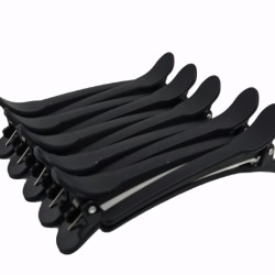 Haarclips zwart zonder metaal 10st Haarclips zwart zonder metaal 10st