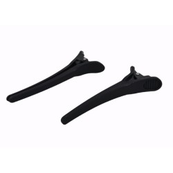 Haarclips zwart zonder metaal 10st