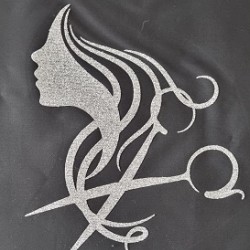 Kapmantel kappers cape met opdruk