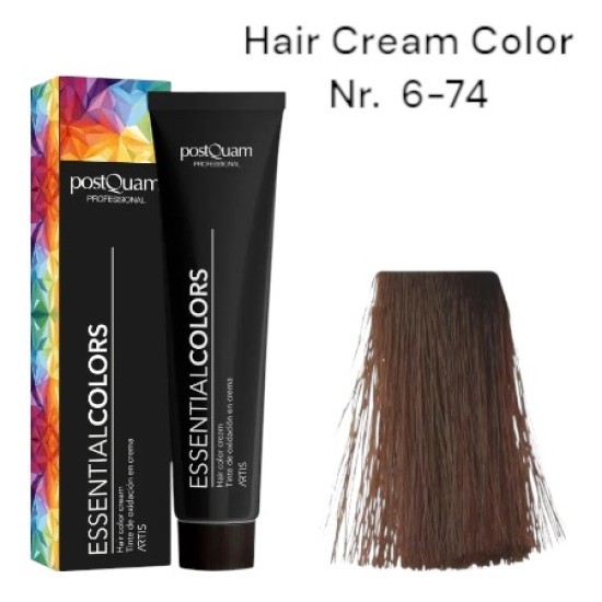 Hair Color Cream PostQuam - Crème Haarverf 100gr Kleur Nr. 6-74