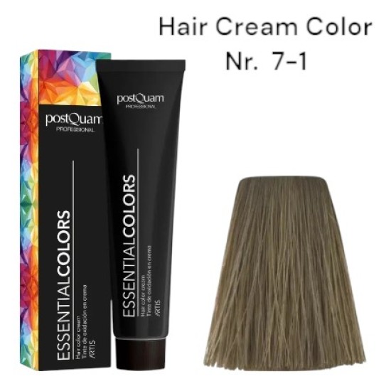 Hair Color Cream PostQuam - Crème Haarverf 100gr Kleur Nr. 7-1