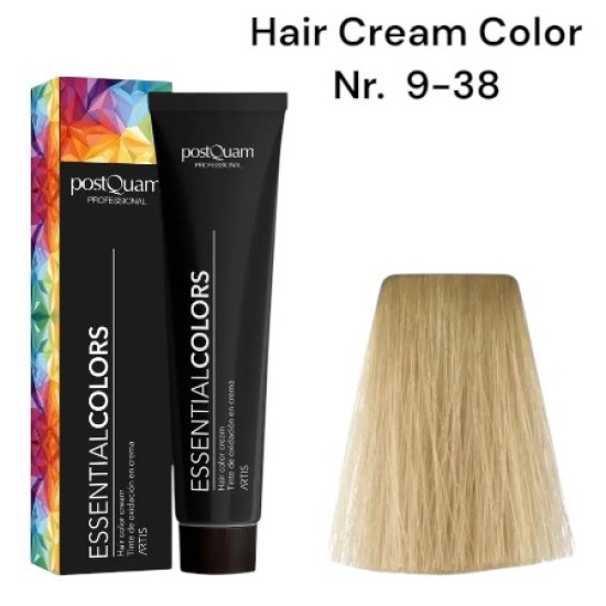Hair Color Cream PostQuam - Crème Haarverf 60ml Kleur Nr. 9-38 Hair Color Cream PostQuam - Crème Haarverf 60ml Kleur Nr. 9-38