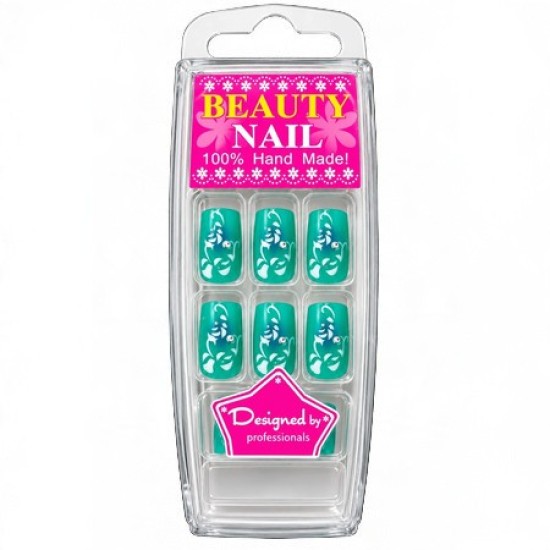 Herbruikbare Kunstnagels met Plak strips – 24 stuks - Nr: 62