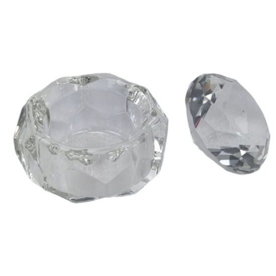 Dappendish - Dappen Dish Diamant met deksel Clear