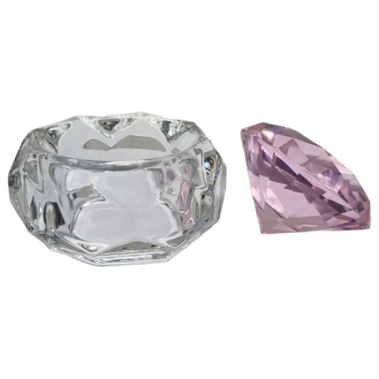 Dappendish - Dappen Dish Diamant met deksel Roze