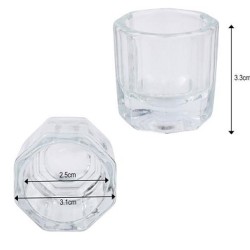 Mixglas voor het mengen van wenkbrauwverf