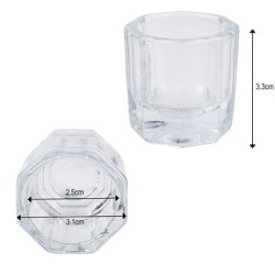 Mixglas voor het mengen van wenkbrauwverf Mixglas voor het mengen van wenkbrauwverf