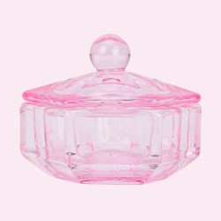 Dappendish - Mengglas met deksel - Dappen Dish met deksel: Roze