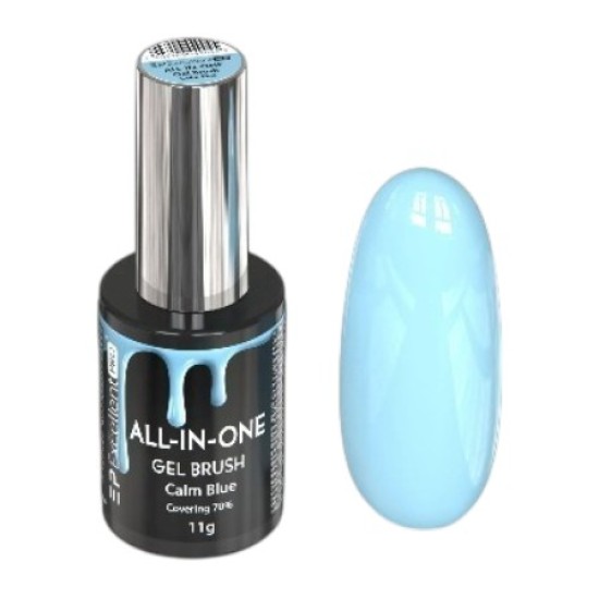 All-In-One Gel Brush - Excellent Pro - 11g - Calm Blue All-In-One Gel Brush - Excellent Pro - 11g - Calm Blue