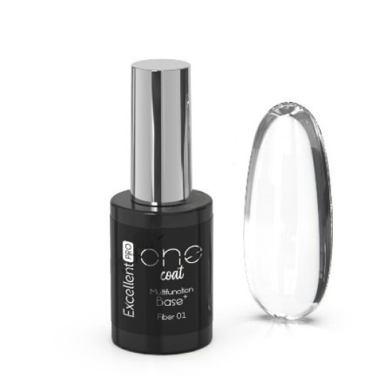 MULTIFUNCTION FIBER BASE - ONE COAT - EXCELLENT PRO - 11ml - Kleur: 01 Pink Fog
